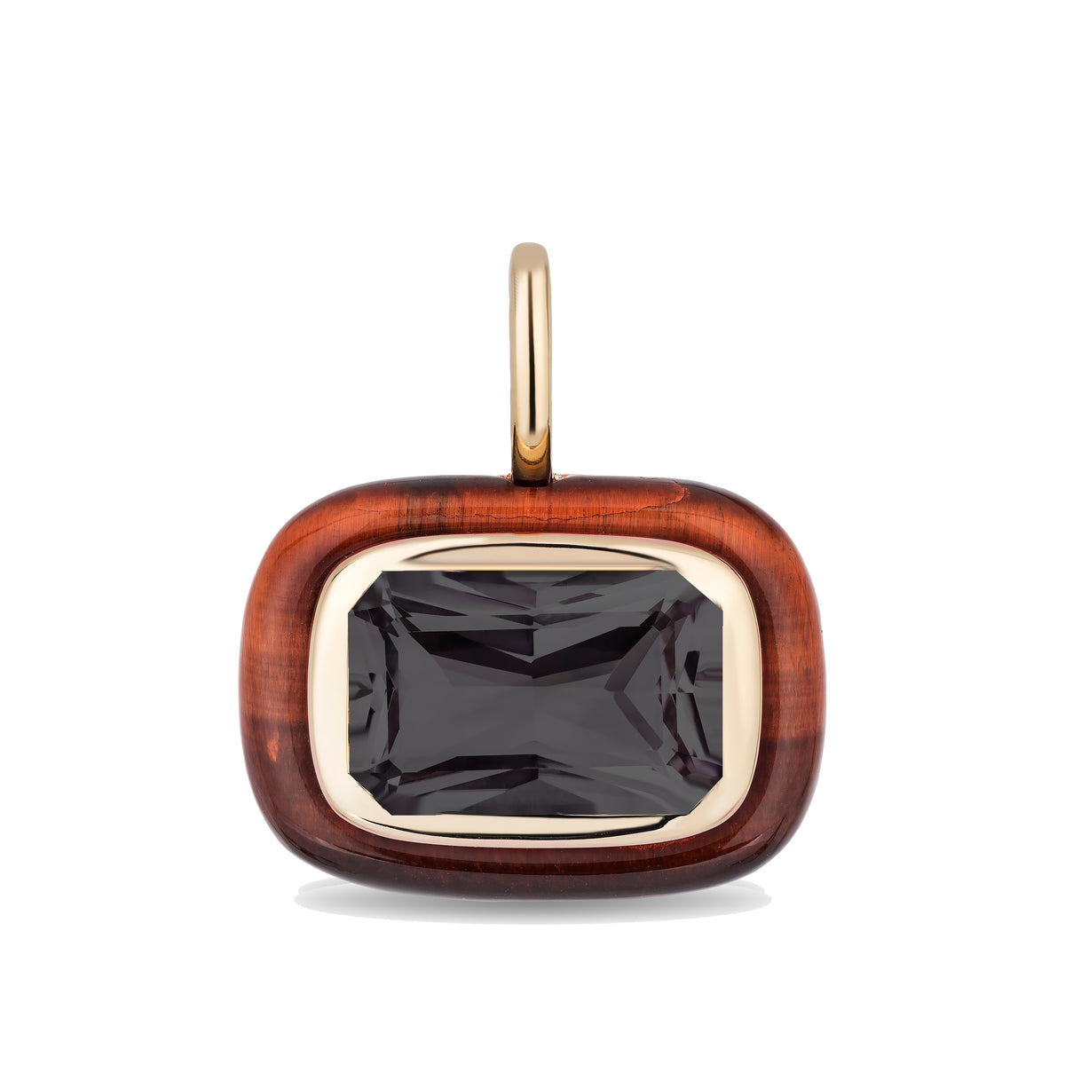 Large Floret Stone Pendant | East/West
