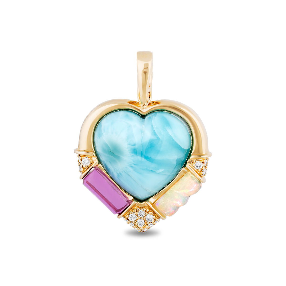 DNA Heart Pendant