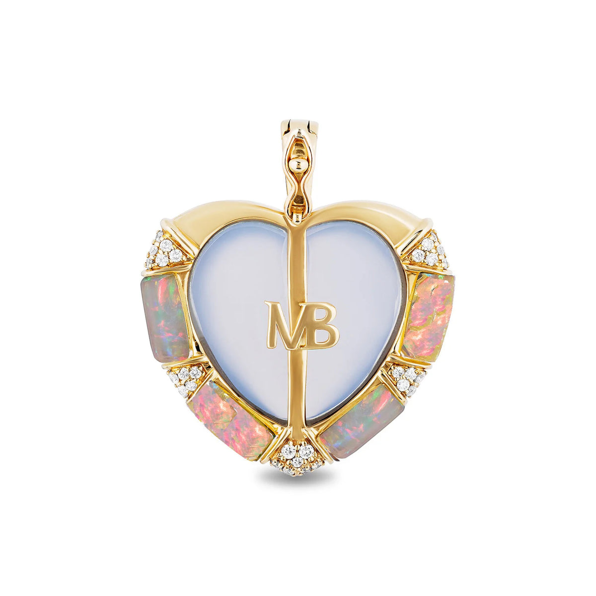 Large DNA Heart Pendant