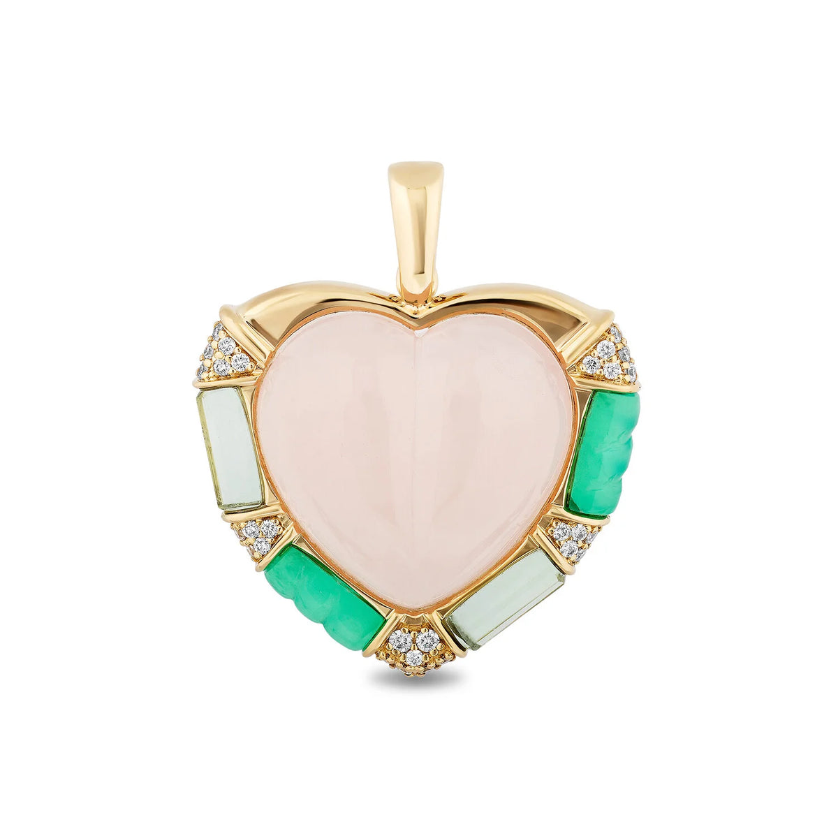 Large DNA Heart Pendant
