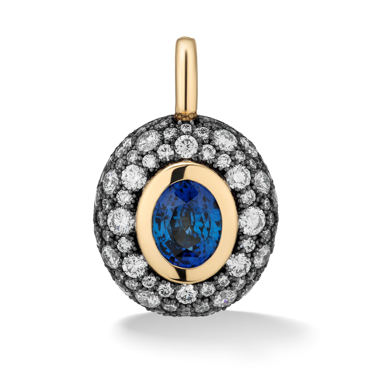 Floret Large Oval Pendant