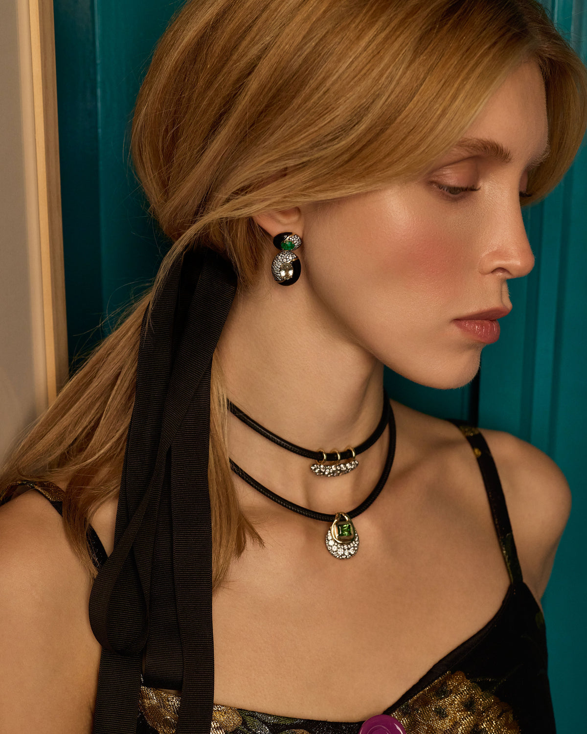 Floret Crescent Pendant