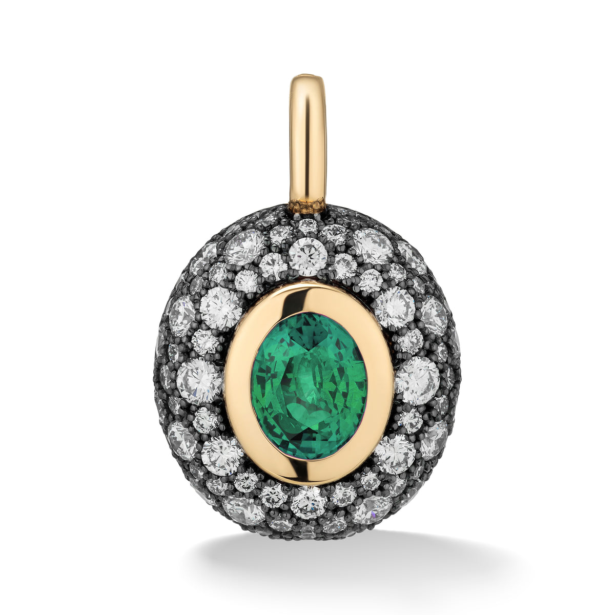 Floret Large Oval Pendant